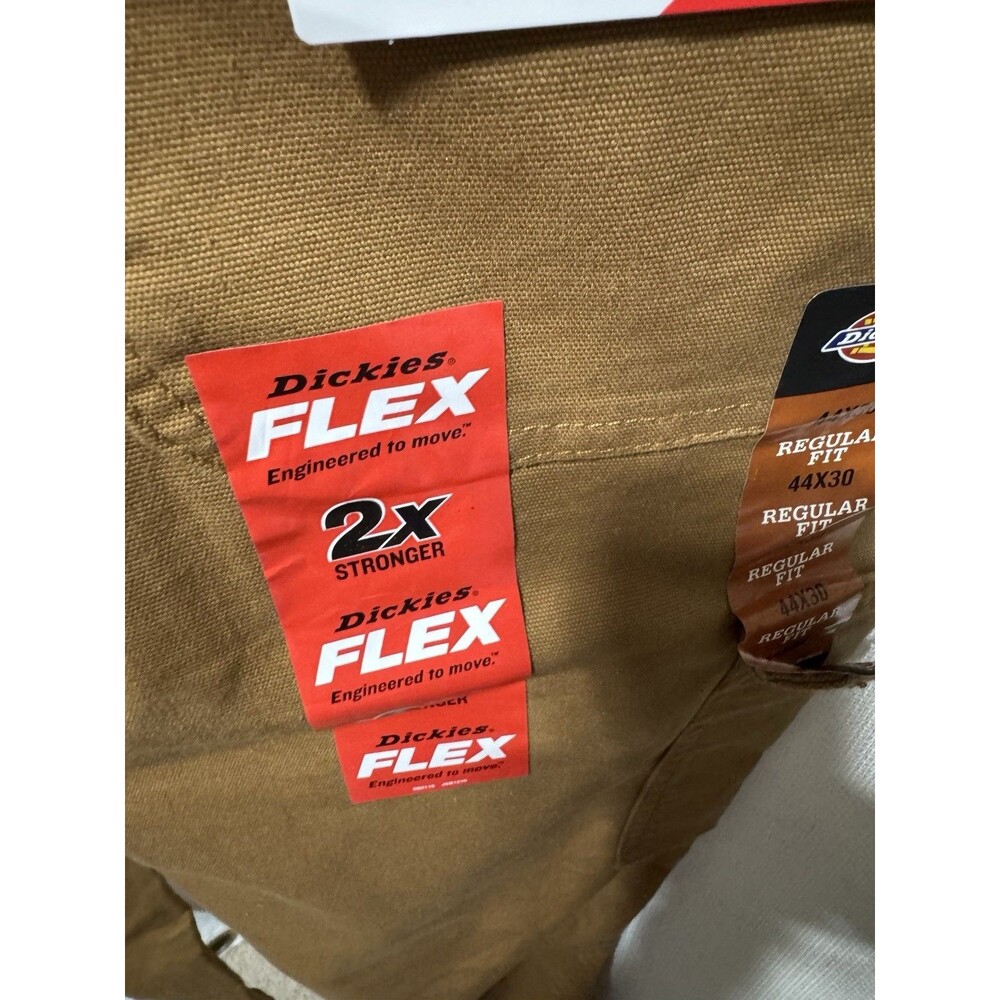 DICKIES Flex Regular Fit Cargo Pants Mens 44x30 Brown Duck DP902SBD NWT - Picture 8 of 15